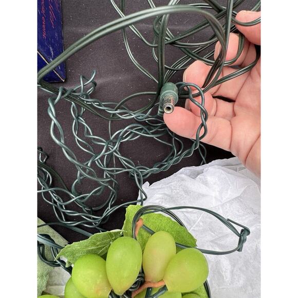 GKI Bethlehem Lighting Green Triple Grape Cluster Lights Original Box *No Plug - Picture 5 of 7